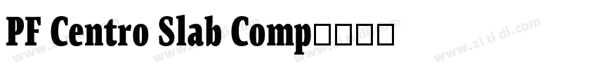 PF Centro Slab Comp字体转换